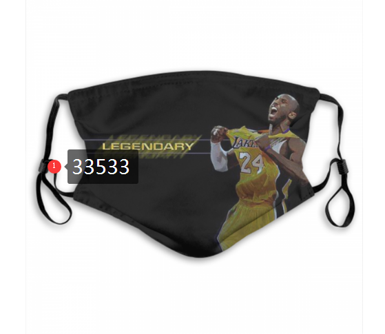 2021 NBA Los Angeles Lakers #24 kobe bryant 33533 Dust mask with filter